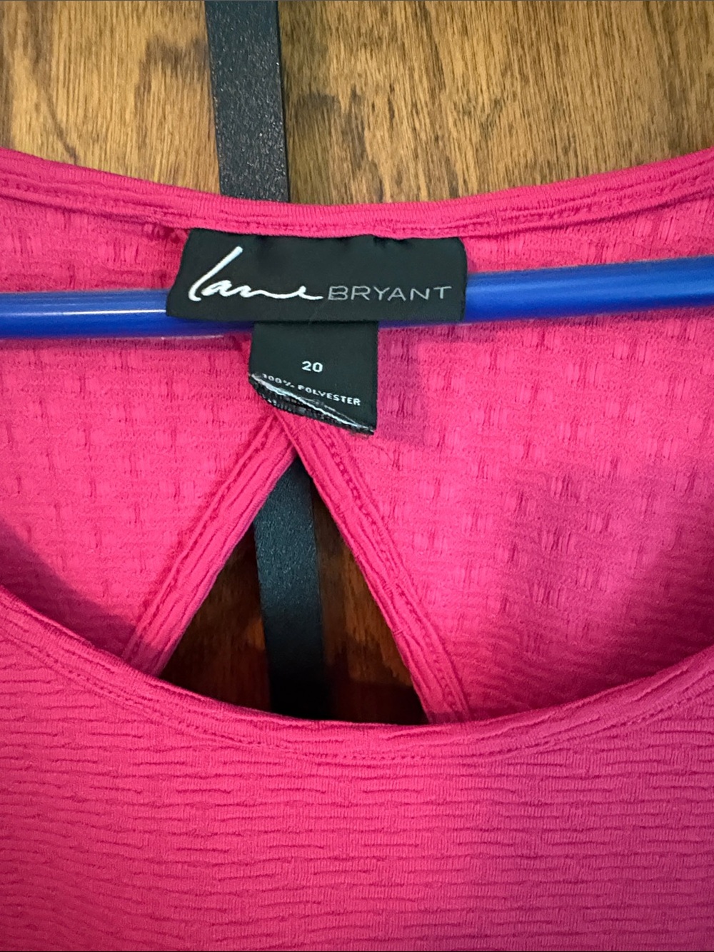 Vintage Lane Bryant Hot Pink Sleeveless Fit-and-Flare Dress - Picture 2 of 3
